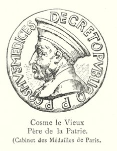 Cosme de Oude, Vader des Vaderlands, Kabinet van Medailles van Parijs door Italian School