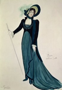 Kostuumontwerp voor Tosca, uit de opera 