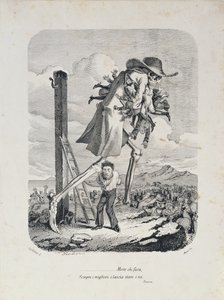 De dood neemt alle goede mensen mee en laat de schurken achter, ca. 1850 door Italian School