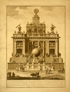 Apparaat voor het Creëren van Vuurwerkshows en een Heteluchtballon door Italian School