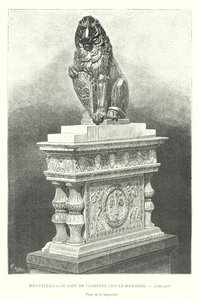 Donatello, De Leeuw van Florence, genaamd Le Mazocco door Italian School