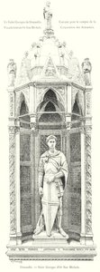 Donatello, Sint Joris van Orsanmichele (gravure) door Italian School