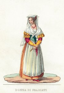 Donna Di Frascati door Italian School