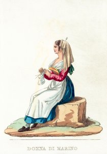 Donna Di Marino door Italian School