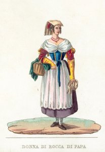 Donna Di Rocca Di Papa door Italian School