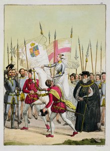 Elizabeth I, plaat 12 uit De geschiedenis van de naties