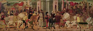Intocht van Titus Flavius Vespasianus (9-79 AD) en Titus (38-91 AD) in Rome, c.1450