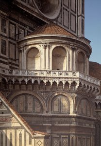 Buitenaanzicht van de Basiliek (Duomo) 14e-15e eeuw