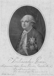Ferdinand I, hertog van Parma (gravure)