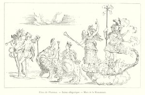 Feesten van Florence, Allegorische Scène, Mars en de Roem