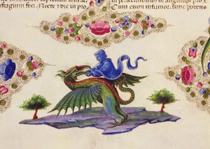 Een Geest en Gevleugeld Monster, uit de Borso d