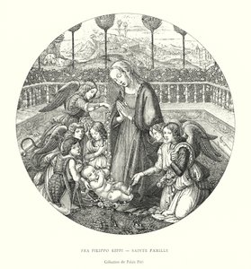 Fra Filippo Lippi, Heilige Familie, Collectie van het Pitti Paleis