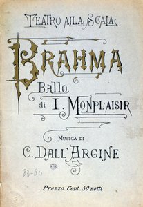 Frontispice van Brahma ballet door Monplaisir en dell