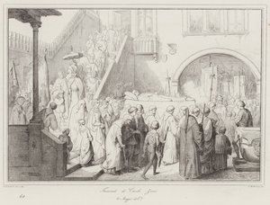 Begrafenis van Carlo Zeno door Italian School