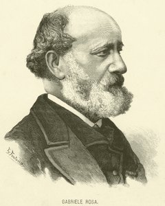 Gabriele Rosa (gravure) door Italian School