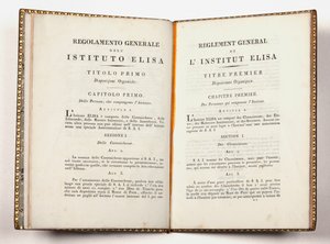 Algemene Reglementen van het Instituto Elisa in Lucca, gegeven te Lucca, 14 juli 1811 door Italian School