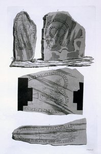 Gnistad Bronzen, ca. 1820s-30s (gekleurde gravure)