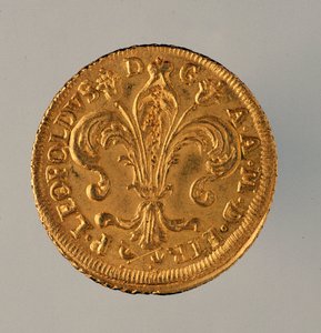 Gouden ruspone uit Florence, regeerperiode van Leopold II, Romeins keizer (1747-1792)