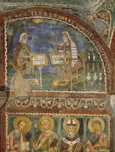 Hippocrates en Galenus, Crypte van de Kathedraal van Anagni