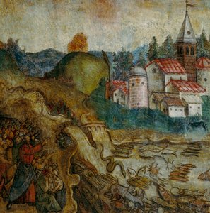 Il mare si essiccherà (detail van de Openbaring van Johannes)