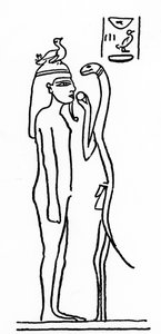 Illustratie uit Dizionario di mitologia egizia door Rodolfo Vittorio Lanzoni, 1881 (tekening) door Italian School