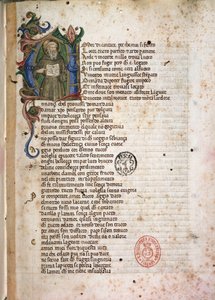 Incipit uit Laudae. 15e eeuw (verlicht handschrift)