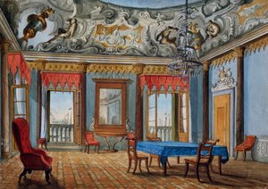 Interieur van een Venetiaans paleis door Italian School