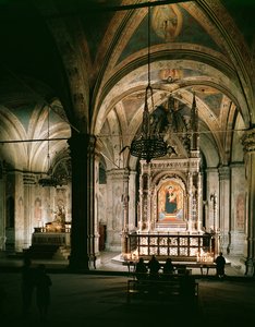 Interieur van de kerk door Italian School
