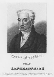 Ioannis Kapodistrias (gravure) door Italian School