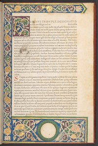 Italiaanse Renaissance romeinse lettertype, uit Epistolae ad Brutum, door Marcus Tullius Cicero