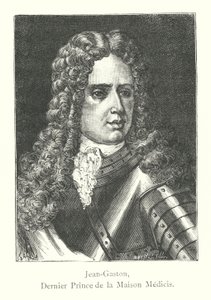 Jean-Gaston, laatste prins van het huis Medici (gravure) door Italian School