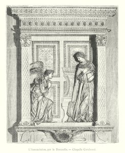 De Aankondiging, door Donatello, Cavalcanti Kapel door Italian School