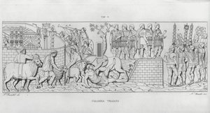 La Colonna Trajana, Zuil van Trajanus door Italian School
