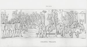 La Colonna Trajana, Zuil van Trajanus door Italian School