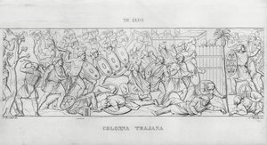 La Colonna Trajana, Zuil van Trajanus door Italian School