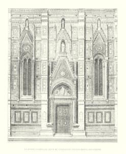 De kanonieke poort, zijde van de klokkentoren, Santa Maria del Fiore door Italian School