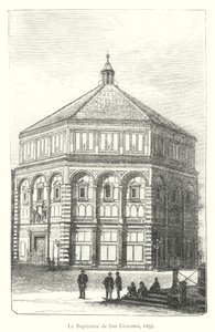 De Doopkapel van San Giovanni door Italian School