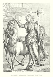 De Centaur, Sandro Botticelli, Collecties van Florence, Pitti door Italian School
