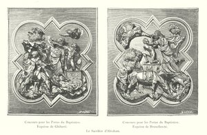 Het offer van Abraham (gravure) door Italian School