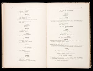 Libretto della Tosca door Giacomo Puccini, Edition Ricordi, Italië door Italian School