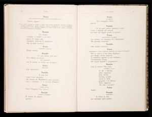 Libretto della Tosca door Giacomo Puccini, Edition Ricordi, Italië