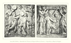 Luca Della Robbia, Bas-reliëfs van de Tribunes van het Orgel van de Dom van Florence, Nu in het Bargello Museum (gravure) door Italian School