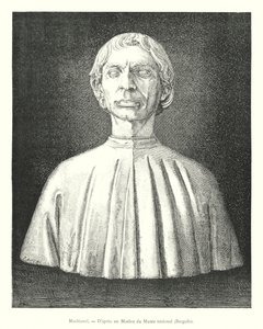 Machiavelli, naar een marmer van het Nationaal Museum, Bargello door Italian School