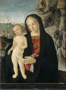 Madonna en Kind door Italian School