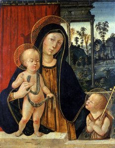 Madonna en Kind met een jonge Johannes de Doper