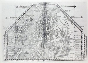 Kaart van Scandinavië, uit een atlas door Olaus Magnus door Italian School
