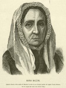 Maria Mazzini (gravure) door Italian School