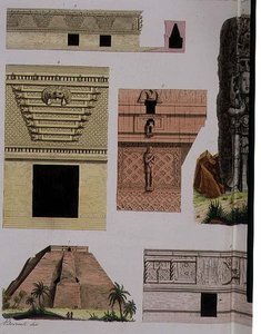 Mexicaanse Oudheden, architectonische details van plaat 48 uit 