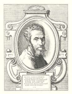 Michael Angelus Bonarota, bloem van de Toscanen, meester van schilder- en beeldhouwkunst, uitvinder van de tweede kunst