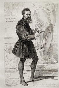 Michelangelo Buonarroti Beeldhouwer door Italian School